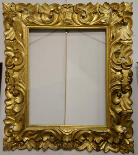 Appraisal: Large Rococo gilt framed mirror with carved wood and gesso