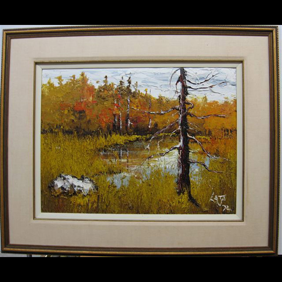 Appraisal: LAJO CYMBALSKI - CANADIAN PARRY SOUND OIL ON MASONITE DATED