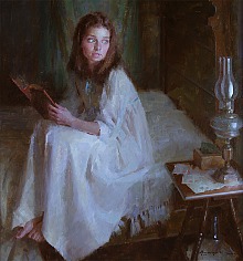 Appraisal: Morgan Weistling Present Missing Youoil on canvas x in