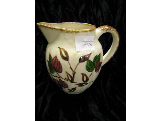 Appraisal: Clinchfield Erwin Tennessee Pottery Pitcher floral