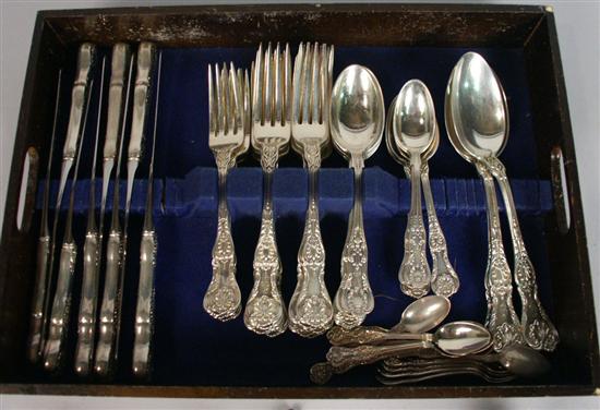 Appraisal: AMERICAN SILVER PARTIAL FLATWARE SERVICE Gorham maker including dinner forks