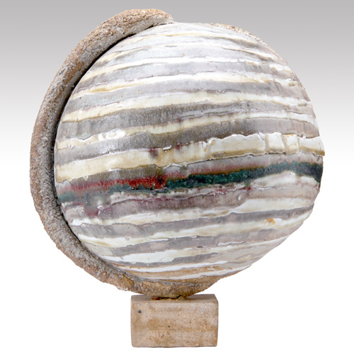 Appraisal: RUTH DUCKWORTH Sculptural vessel in the form of a globe