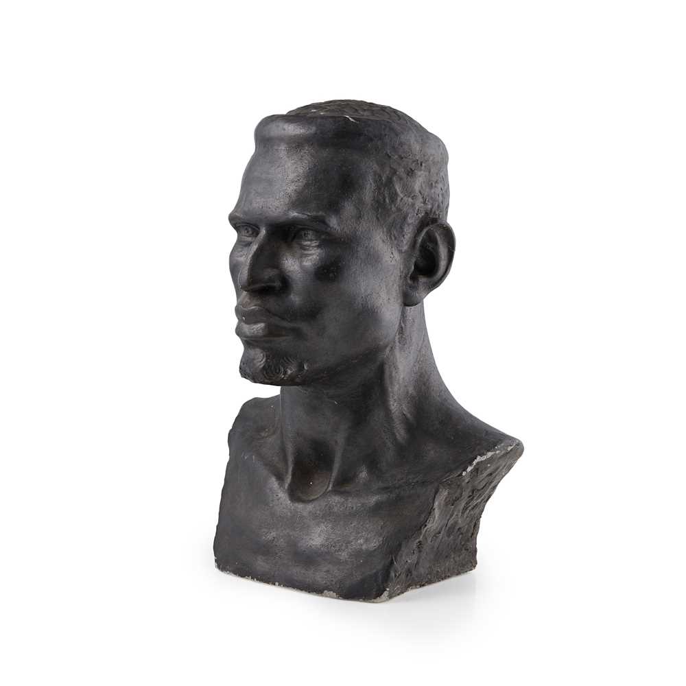 Appraisal: FRENCH SCHOOL PLASTER BUST OF AN AFRICAN MAN LATE TH