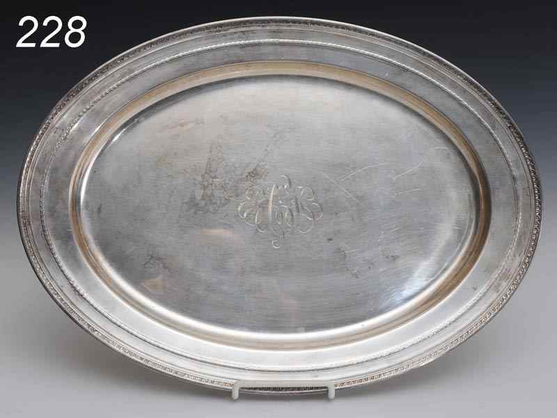 Appraisal: Gorham Sterling Platter Edgeworth pattern '' long troy ounces