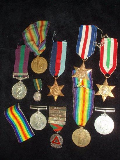 Appraisal: A quantity of medals including two - war medals two