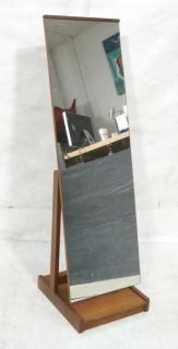 Appraisal: Modern Teak Danish Modern Cheval Mirror Standing Floor Mirror on