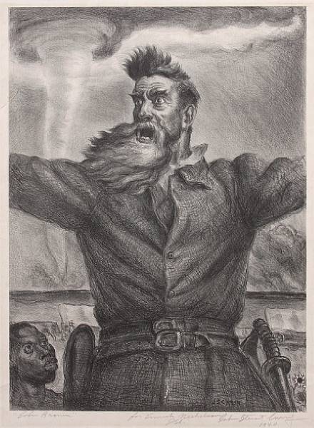 Appraisal: John Steuart Curry American - John Brown C Lithograph printed