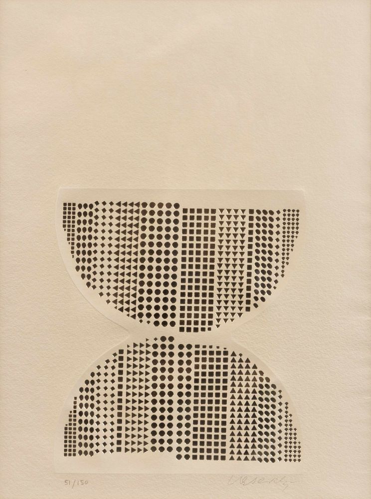 Appraisal: Victor Vasarely French Hungarian - Code Victor Vasarely French Hungarian