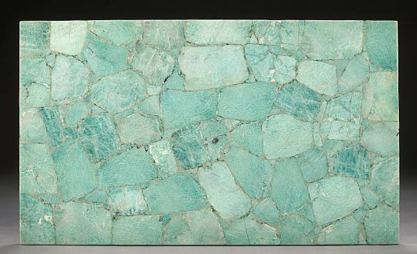 Appraisal: Amazonite Tabletop Madagascar Frequently confused with jade amazonite's name is