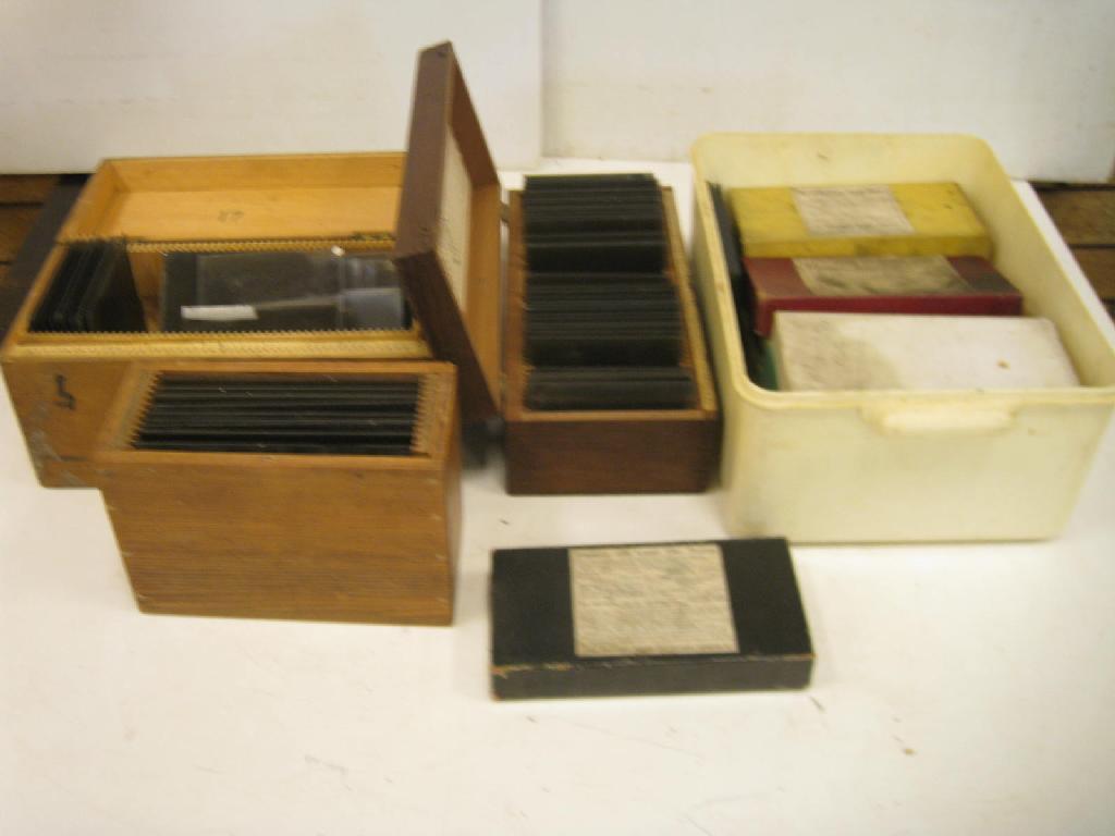 Appraisal: Several boxes of Stereo Negatives plate Negatives etc