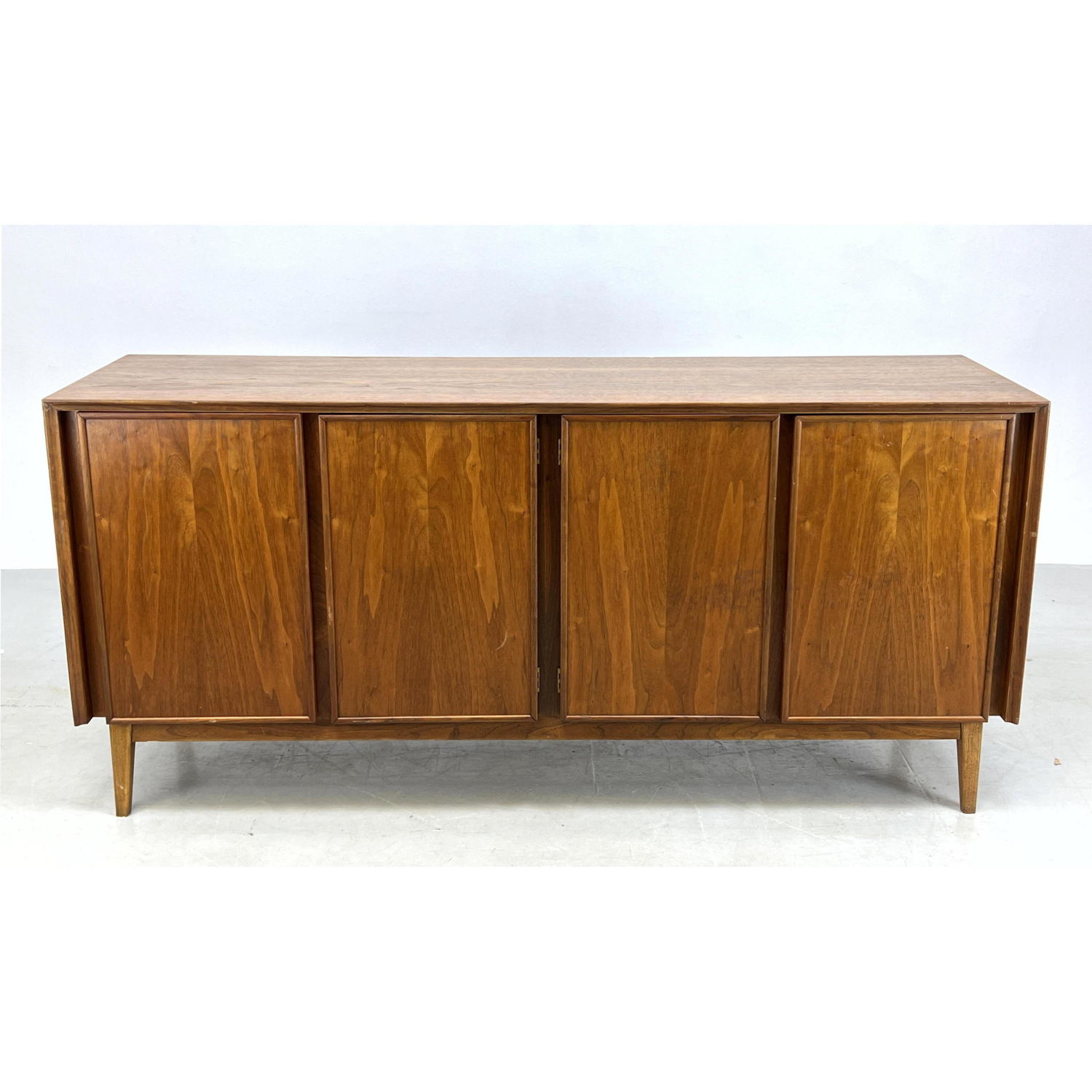 Appraisal: AMERICAN of MARTINSVILLE Walnut Credenza Sideboard Dimensions H inches W