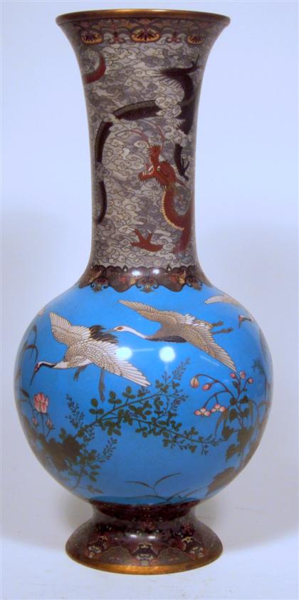 Appraisal: Japanese cloisonne vase late th century