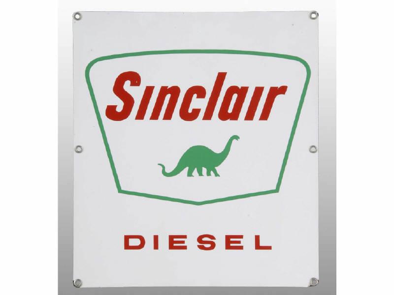 Appraisal: Sinclair Diesel Porcelain Sign Description Minor corner nicks and chips