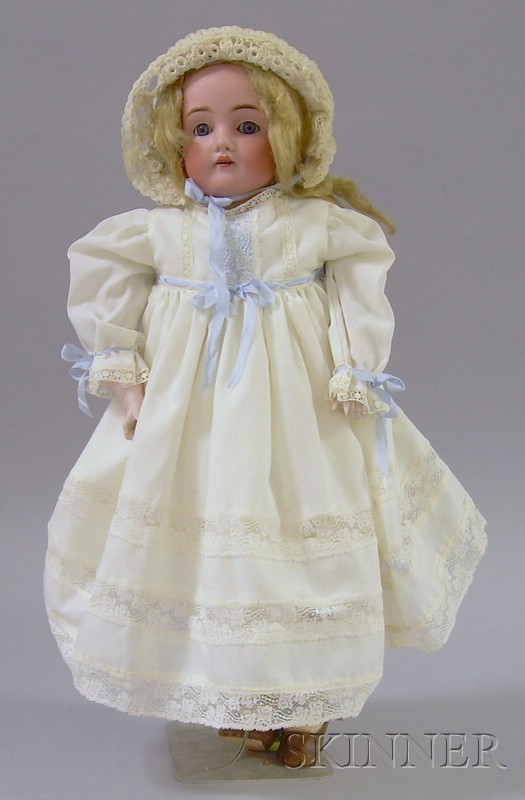 Appraisal: Bisque Head Doll probably Kestner open mouth showing teeth weighted