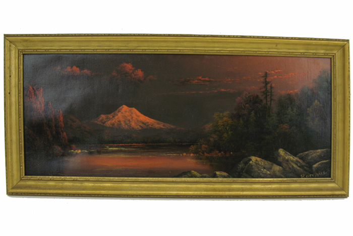 Appraisal: ELIZA R BARCHUS OIL ON CANVAS The Oregon Artist -