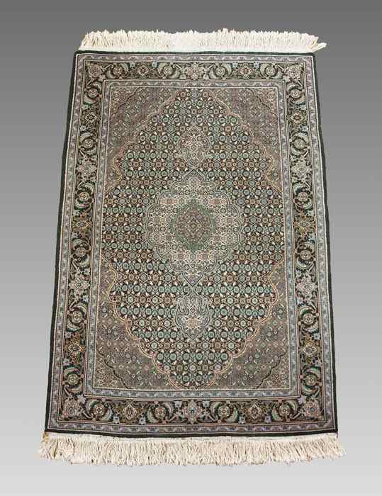 Appraisal: ARDEBIL PATTERN VERY FINELY HAND KNOTTED WOOL RUG ' ''