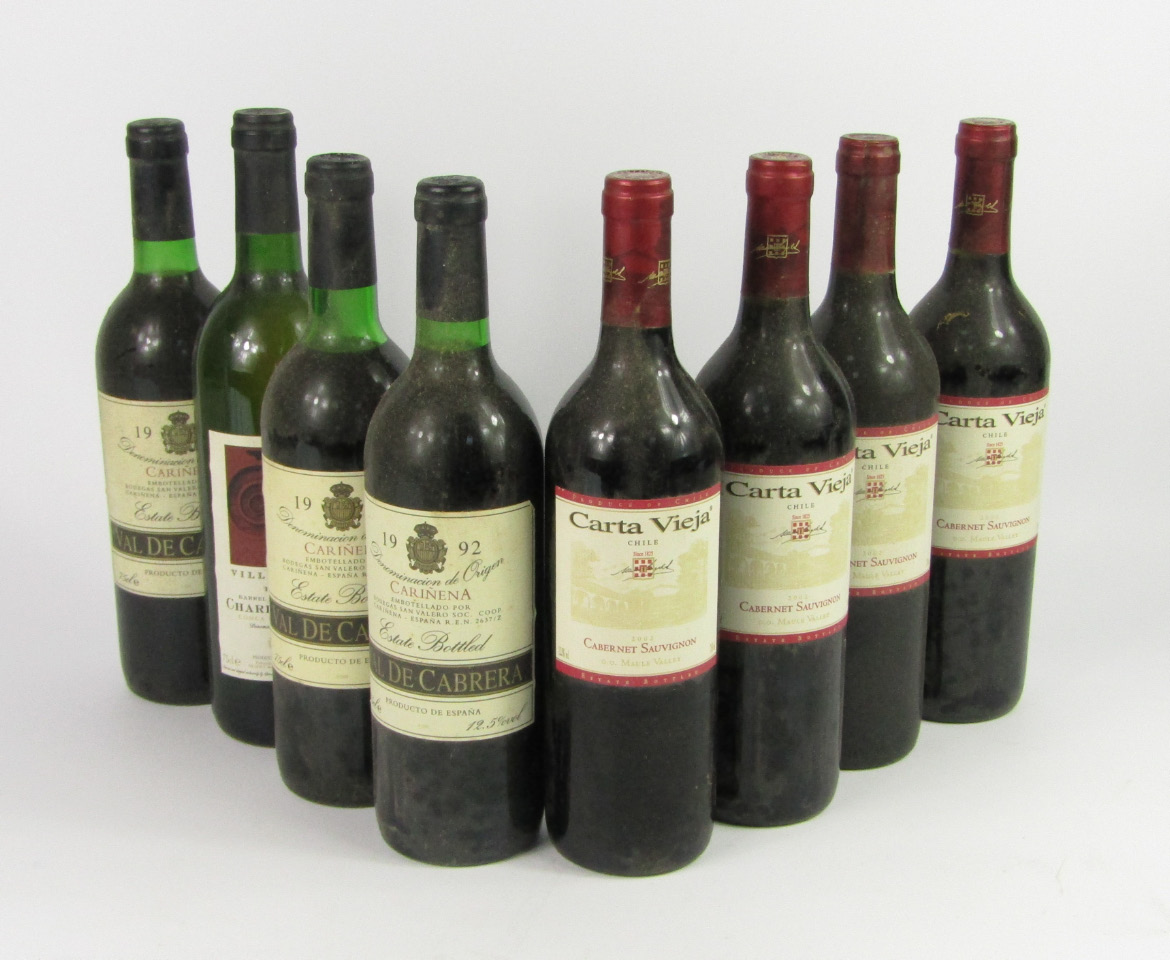 Appraisal: Wine four bottles of Carta Vieja Cabernet Sauvignon three bottles