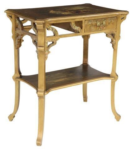 Appraisal: French Napoleon III period occasional table late th c decorated