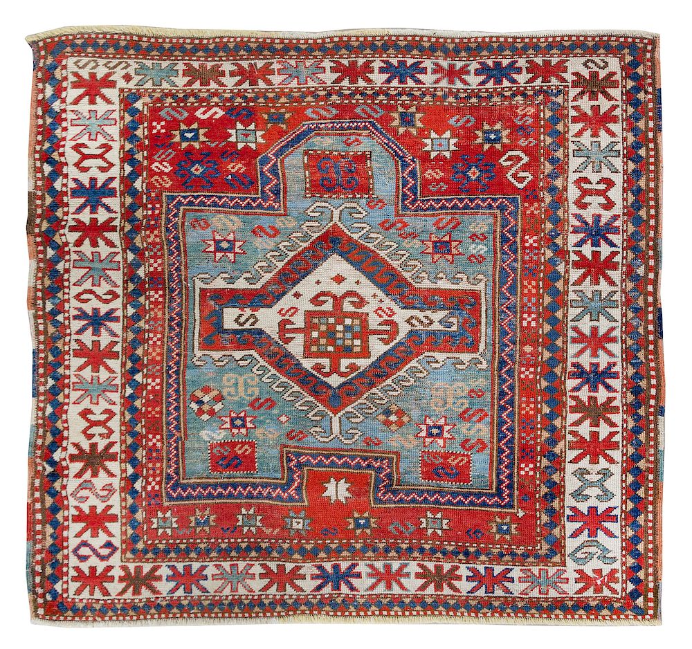 Appraisal: A Caucasian Wool Prayer Rug A Caucasian Wool Prayer Rug