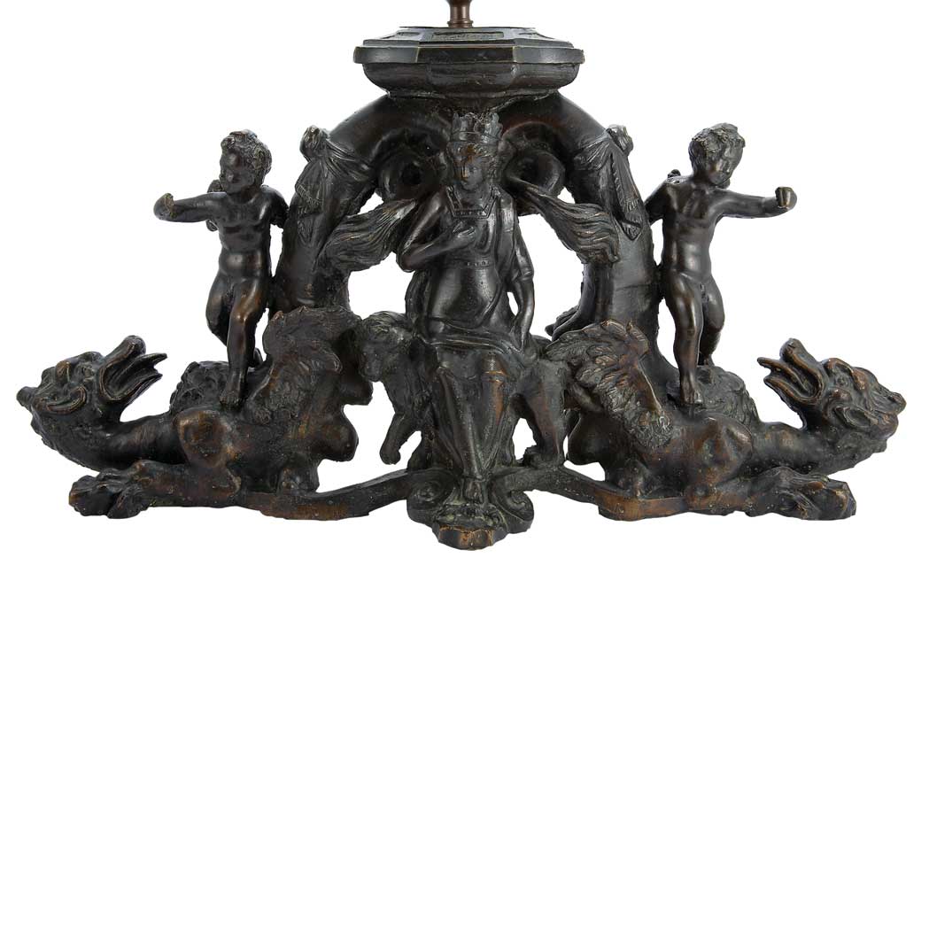 Appraisal: Italian Bronze Figural Group In the manner of Niccolo Roccatagliata