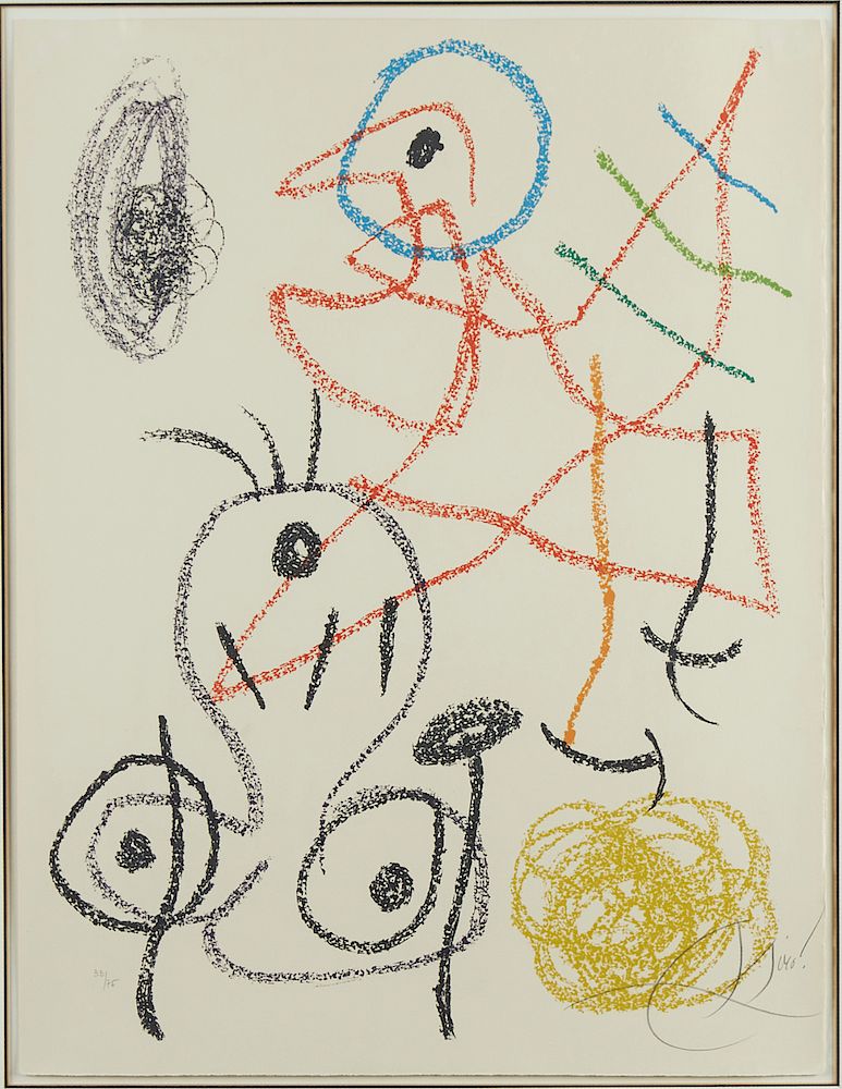 Appraisal: Joan Miro Album Color Lithograph on Wove Paper Joan Miro