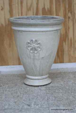 Appraisal: Large Glazed Pottery Flower Planter Is a very nice indoor