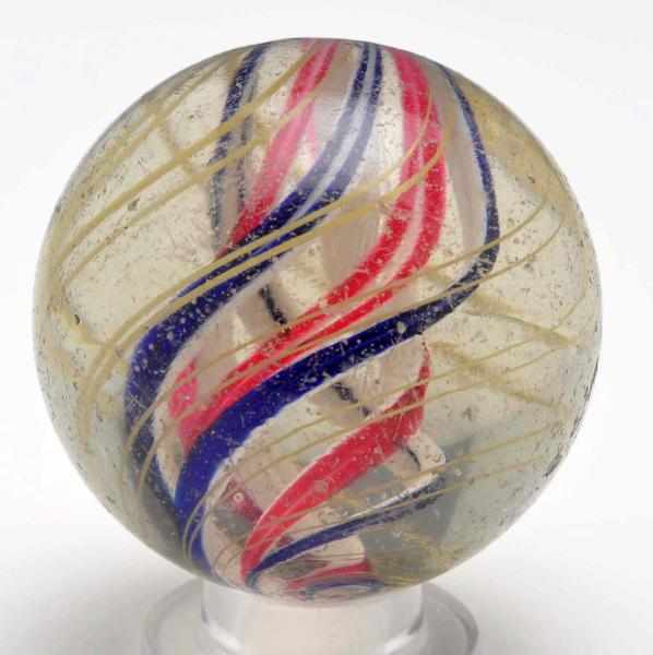 Appraisal: Large Divided Core Swirl Marble Description Divided core is made