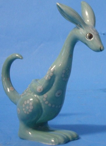 Appraisal: Rare Beswick Kangarine in unrecorded green patterned colourway