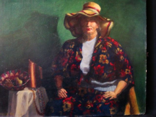 Appraisal: WATKINS Julia O C of Woman in Market signed lower