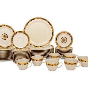 Appraisal: A Cartier La Maison de l'Art Deco Dinner Service comprising