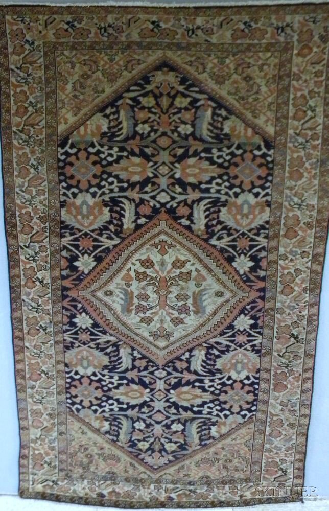 Appraisal: Malayer Rug West Persia early th century the ivory floral-filled