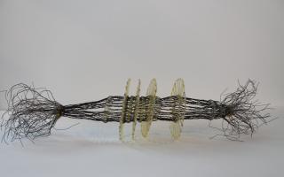 Appraisal: Masami Koda Japanese b - Untitled Glass copper wire and