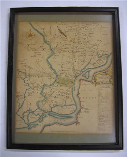 Appraisal: piece Hand-Colored Map Scull N Heap G A Map of