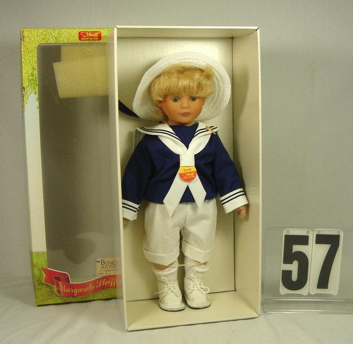 Appraisal: Steiff Bernd Doll mint in original box inches tall Estimate