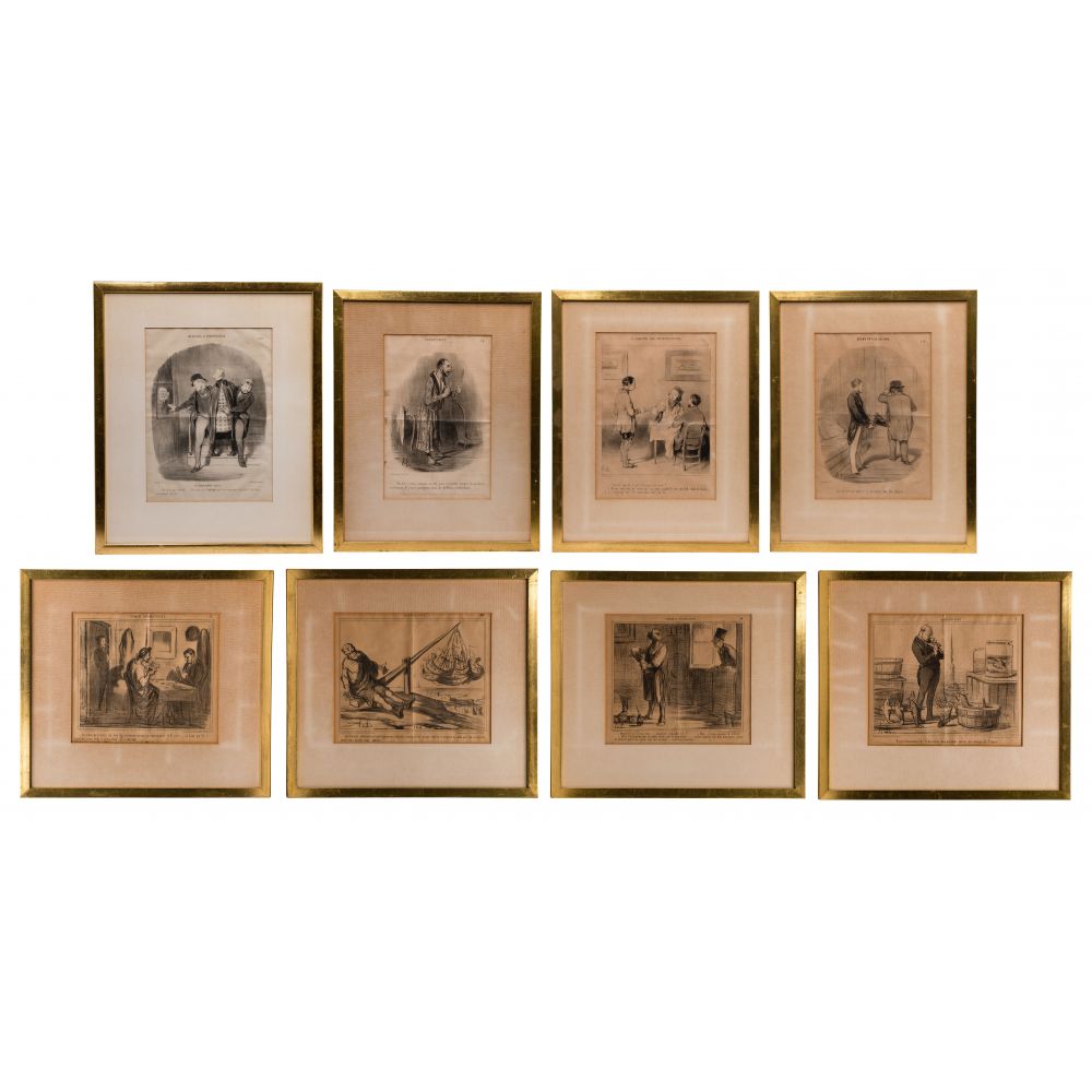 Appraisal: HONORE DAUMIER FRENCH - LITHOGRAPH COLLECTION items all plate signed