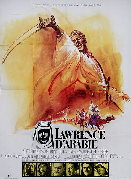 Appraisal: Lawrence of Arabia Lawrence d'arabie Columbia large French poster condition