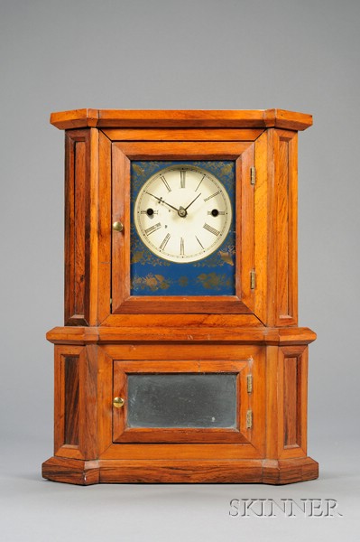 Appraisal: Rosewood Parlor No -Day Lever Spring Shelf Clock by Atkins