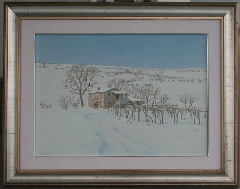 Appraisal: MURINKO Joska Italian th C ''Paesaggio Invernale'' Italian Vineyard in