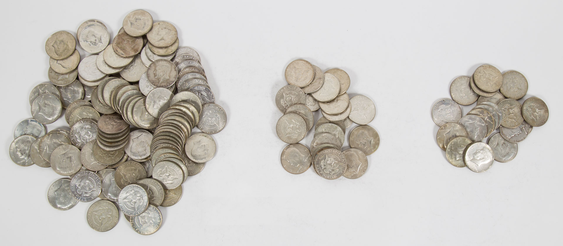 Appraisal: USA JFK Silver-Clad Halves - Comprising Kennedy silver-clad half dollars