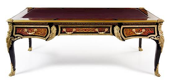 Appraisal: A Napoleon III Style Gilt Bronze Mounted Faux Boulle Marquetry