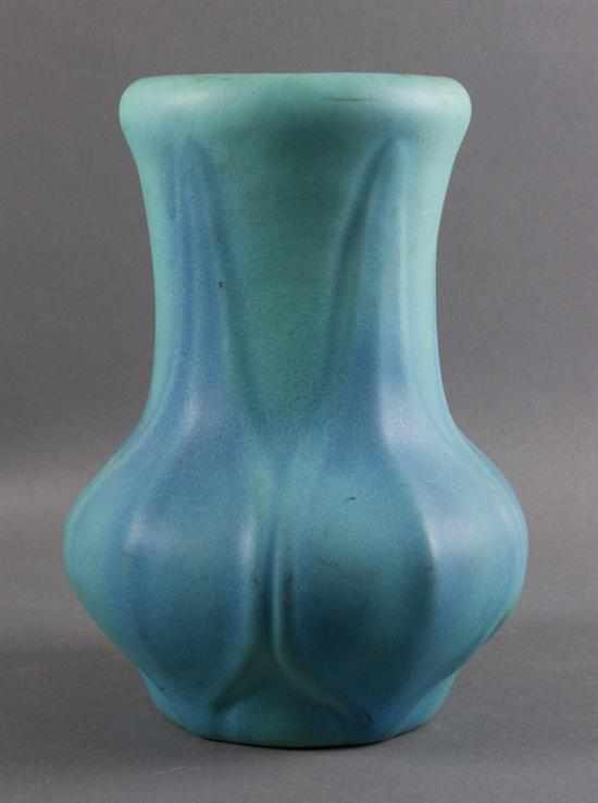 Appraisal: Van Briggle art pottery vase th century flower bud relief