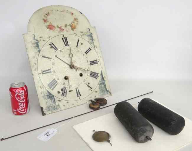 Appraisal: Early th c Continental Wag on wall clock Runs Comes