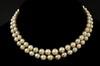 Appraisal: NECKLACE - Double strand of cultured saltwater pearls ninety total