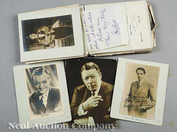 Appraisal: A Large English Autograph Collection c - contained in three