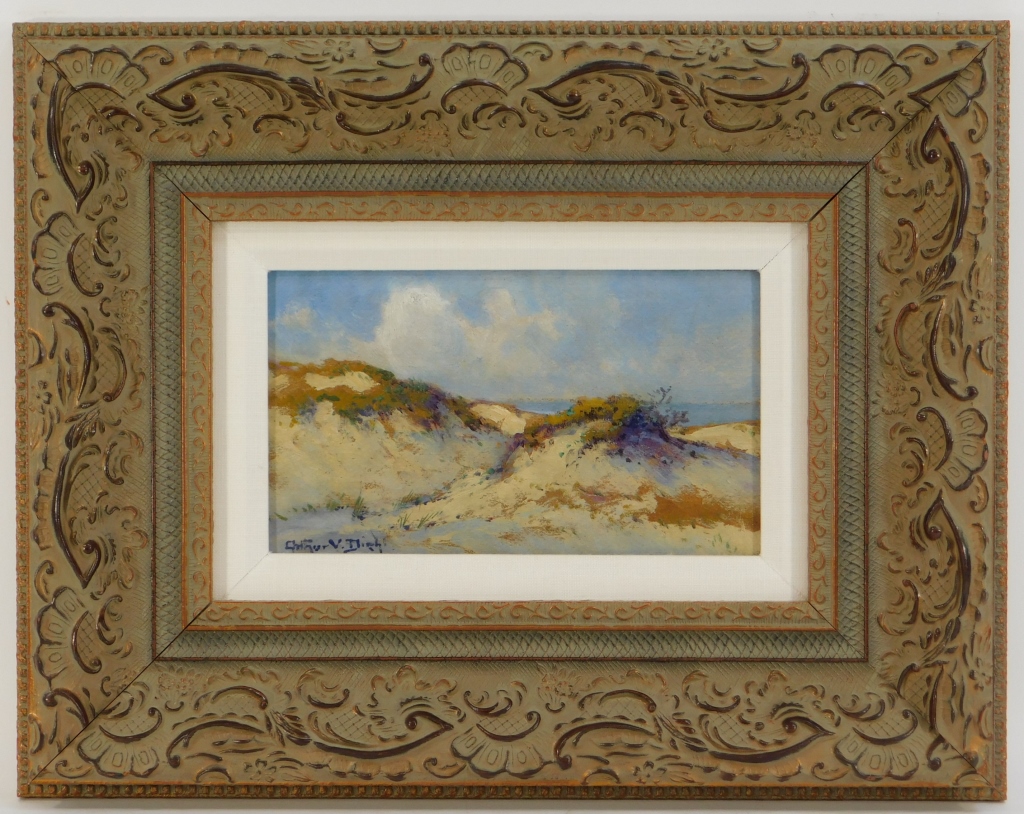 Appraisal: ARTHUR VIDAL DIEHL ROCKPORT SAND DUNE PAINTING England United States