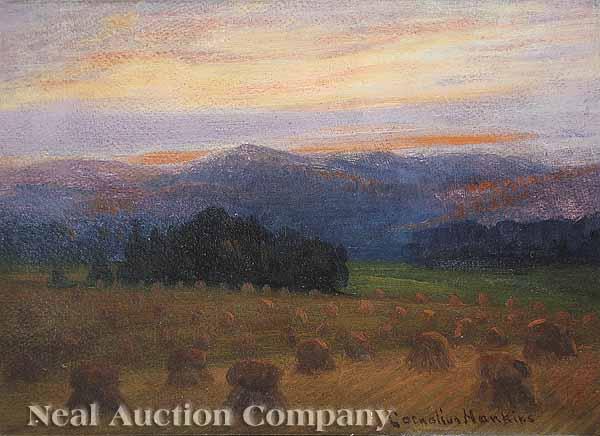 Appraisal: Cornelius Hay Hankins American Tennessee - Wheatfields of Tennessee oil