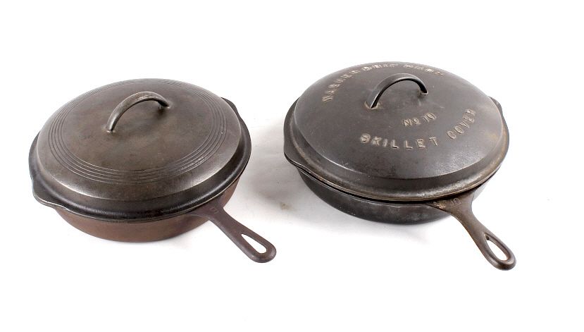 Appraisal: Pair of Wagner Griswold Skillets with Lids included in this