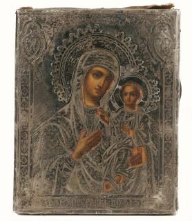 Appraisal: RUSSIAN ICON MOTHER OF GOD th c Icon of the