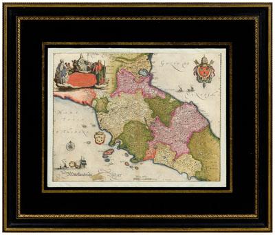 Appraisal: th century map of Italy Stato Della Chiesa Con la