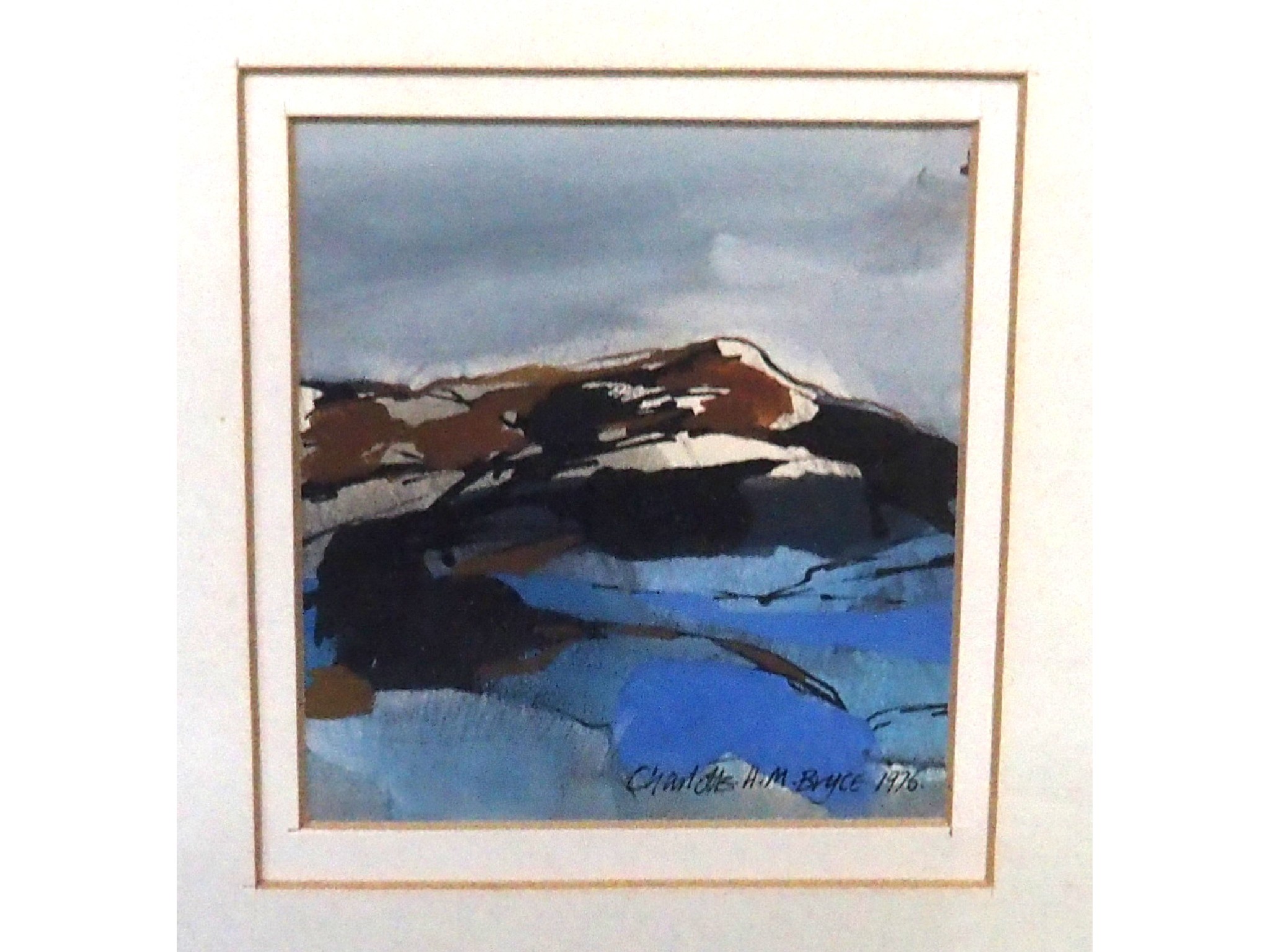 Appraisal: CHARLOTTE H M BRYCE Towards Glenshee signed and dated gouache